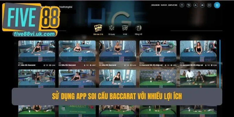 Sử dụng app soi cầu baccarat với nhiều lợi ích