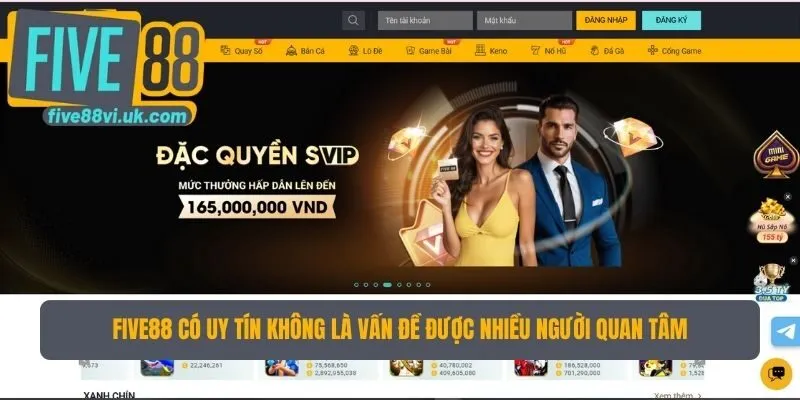 Five88 có uy tín không là vấn đề được nhiều người quan tâm Five88 có uy tín không là vấn đề được nhiều người quan tâm