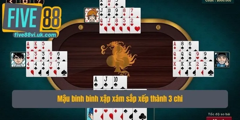 Mậu binh binh xập xám sắp xếp thành 3 chi Mậu binh binh xập xám sắp xếp thành 3 chi